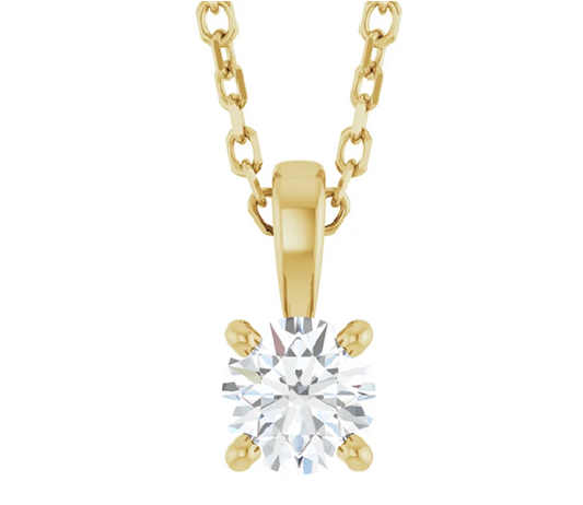Classic Solitaire Pendant