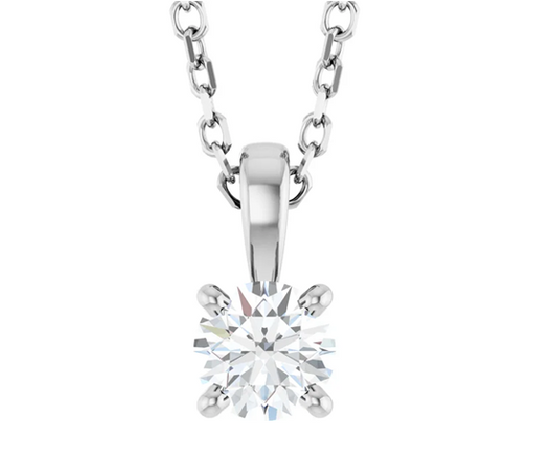Classic Solitaire Pendant